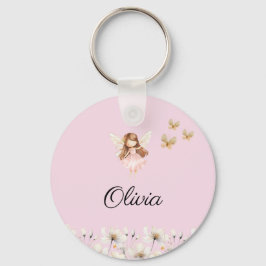 Fairy Cute Garden Enchanted Personlig Namn Nyckelring
