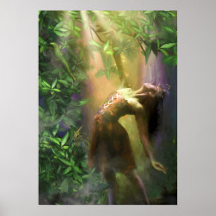 FAIRY DANCER DANCER I LJUSLJUSET POSTER
