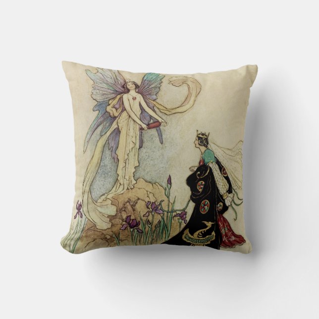 Fairy Där välkomnade Hennes Majestät Kudde (Framsida)