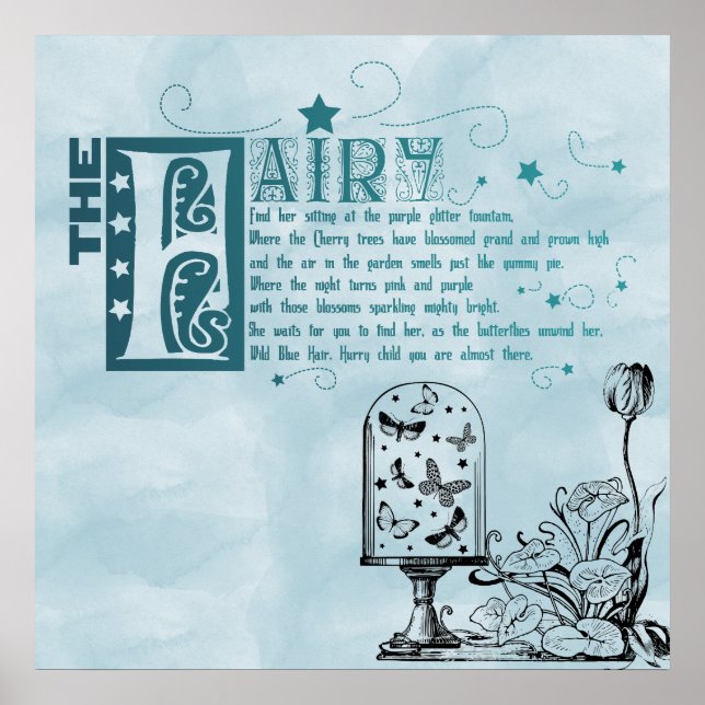 Fairy Dikt Garden Poster (Framsidan)