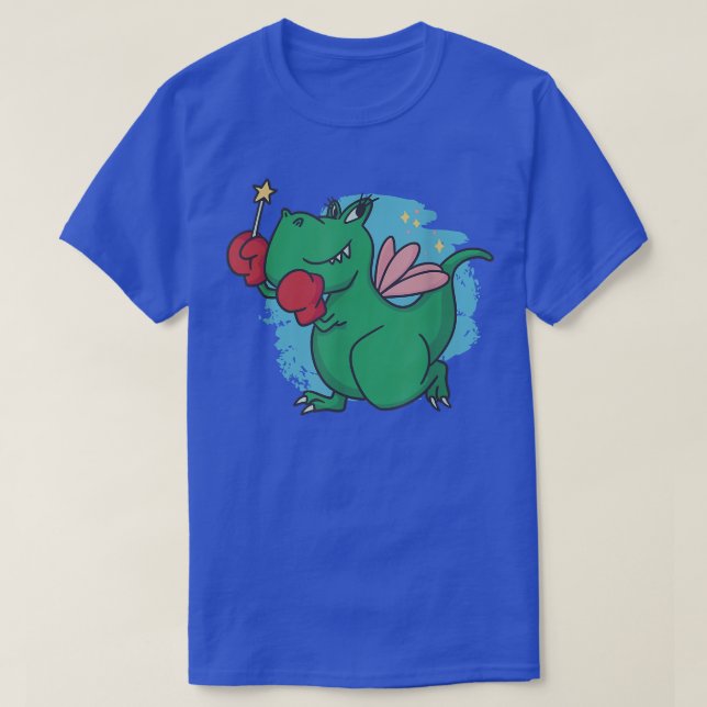 Fairy Dinosaur-flicka T Shirt (Design framsida)