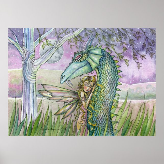 Fairy Dragon Affisch av Molly Harrison (Framsidan)