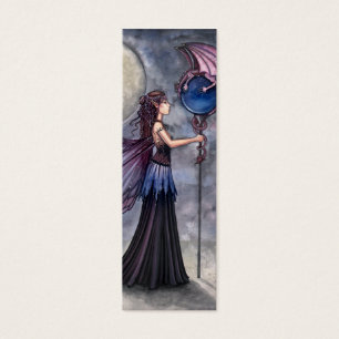 Fairy Dragon Bokmärke av Molly Harrison Litet Visitkort