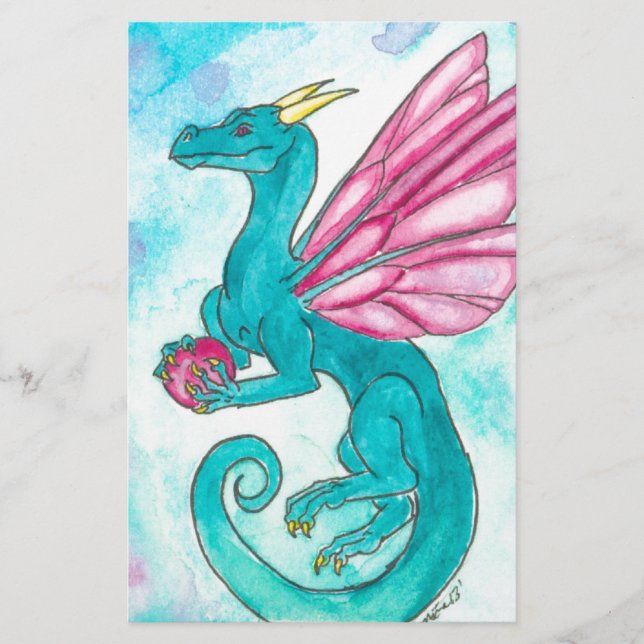 Fairy Dragon Brevpapper (Framsida)