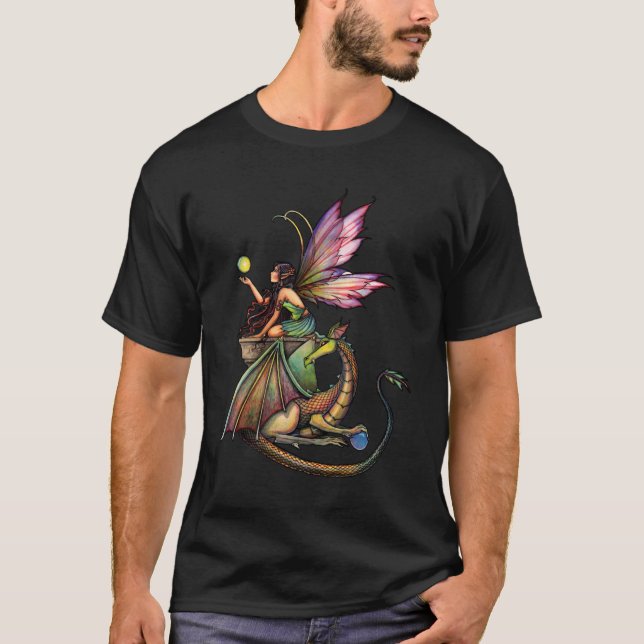 Fairy Dragon Dam T-Shirt av Molly Harrison (Framsida)