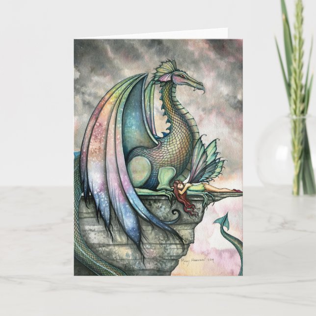 Fairy Dragon Fantasy Card av Molly Harrison Kort (Framsida)