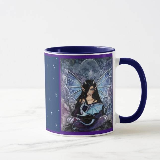 Fairy Dragon Mug av Molly Harrison Mugg (Höger)