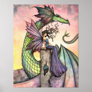 Fairy Dragon Poster en avlägsen Ställe