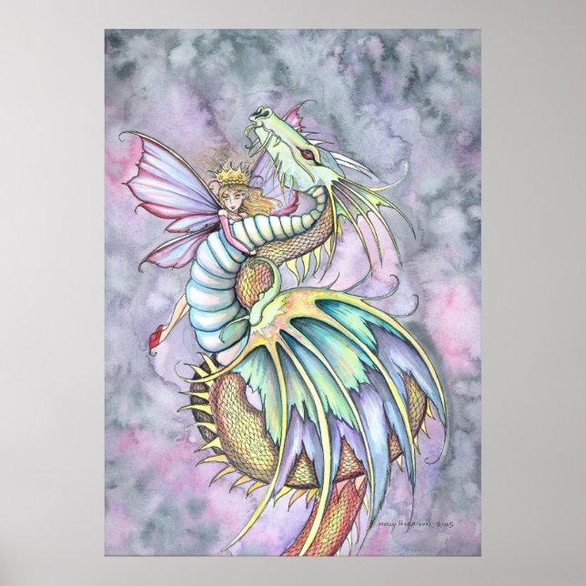 Fairy Dragon Poster Print Molly Harrison (Framsidan)
