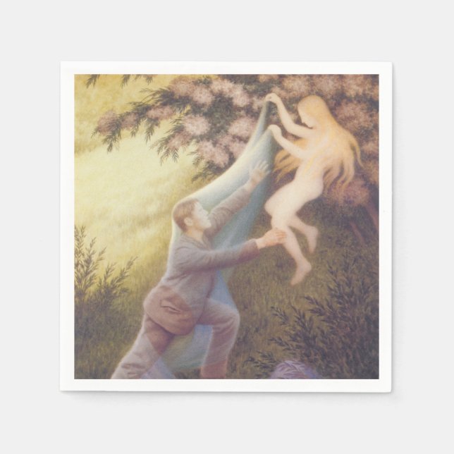 Fairy Dream (av Theodor Severin Kittelsen) Pappersservett (Framsidan)