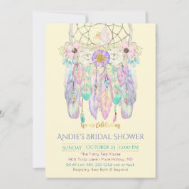 Fairy Dream Catcher Boho Any Färg Papper Inbjudningar