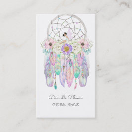 Fairy Dream Catcher Boho Arrows Fethers Visitkort