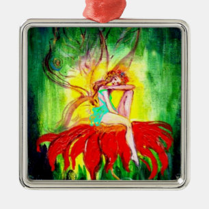 FAIRY DREAMING ON A FLOWER JULGRANSPRYDNAD METALL