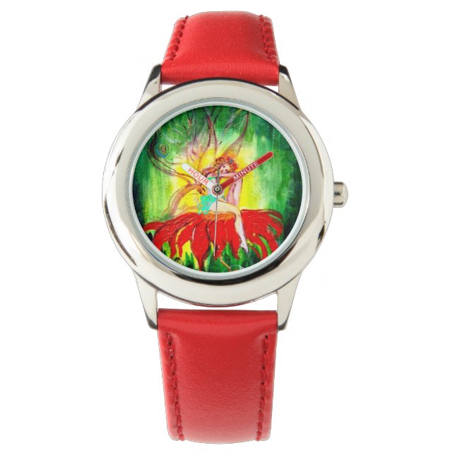 FAIRY DREAMING ON A RED FLOWER ARMBANDSUR (Framsida)