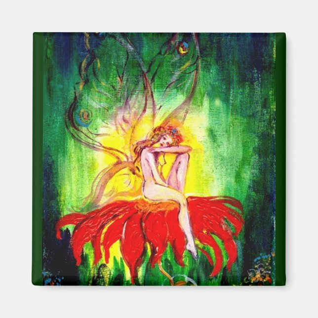 FAIRY DREAMING ON FLOWER MAGNET (Framsidan)