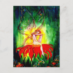 FAIRY DREAMING ON FLOWER VYKORT