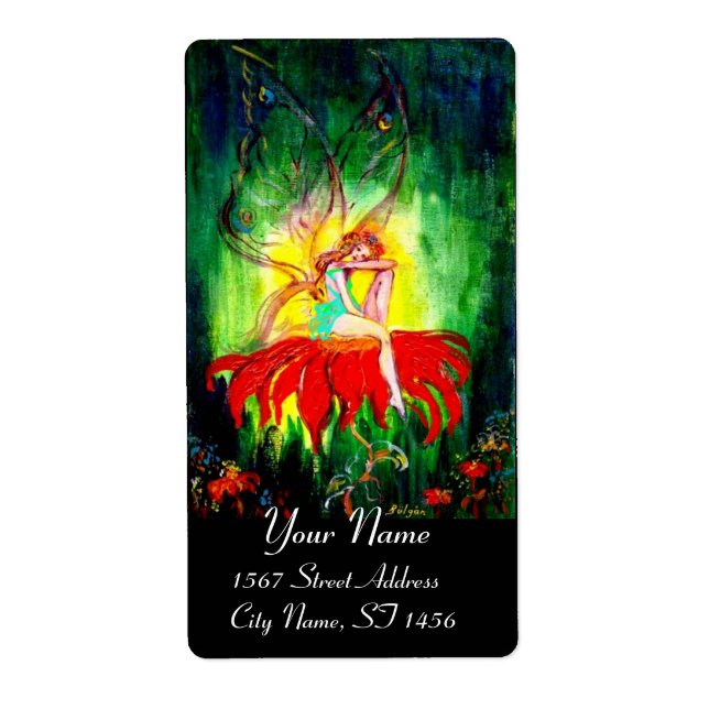 FAIRY DREAMING ON THE RED FLOWER FRAKTSEDEL (Framsidan)