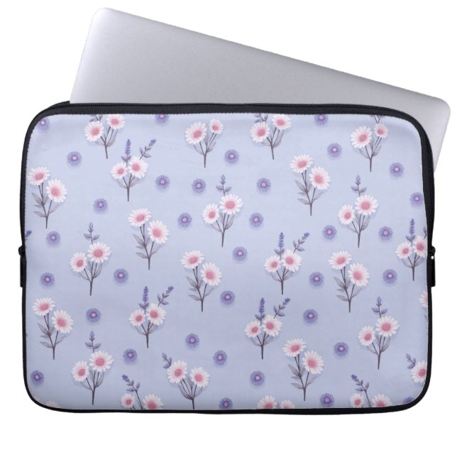 Fairy Dust Daisies Laptop Fodral (Framsidan)
