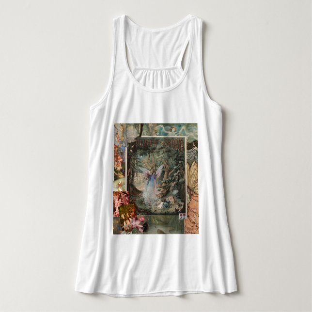 Fairy Dust Dam-Tanktop Linne Med Racerback (Design framsida)