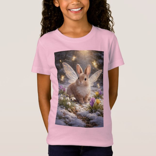 Fairy Easter Bunny T Shirt (Framsida)