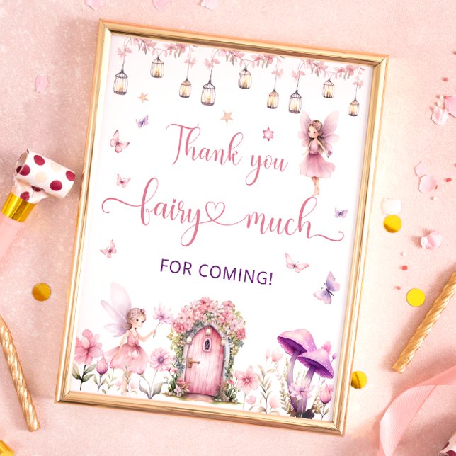 Fairy Enchanted Forest Birthday Tack Poster (Skapare uppladdad)