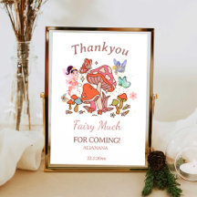 Fairy Enchanted Mashroom 1 Birthday Tack