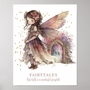 Fairy Fairytales som säger att flickans rum Poster