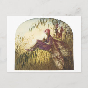 Fairy Falconer Bird Vykort