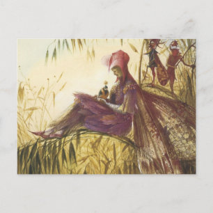 Fairy Falconer Bird Vykort