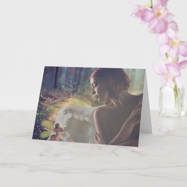 Fairy Fantasy Art Kort (Orkide)