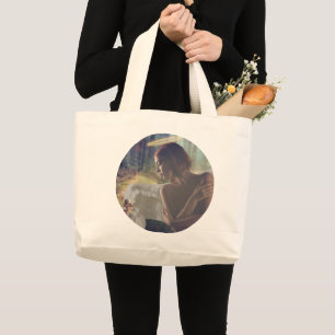 Fairy Fantasy Art Tote Bag Jumbo Tygkasse