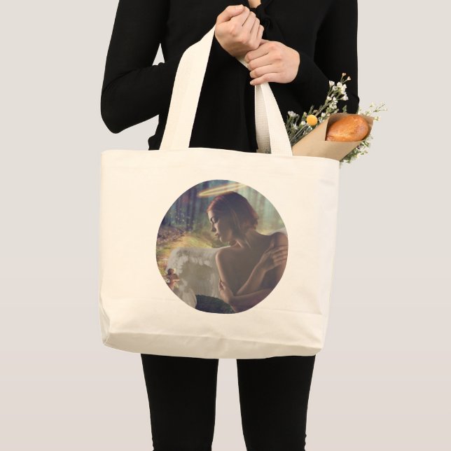 Fairy Fantasy Art Tote Bag Jumbo Tygkasse (Framsida (produkt))
