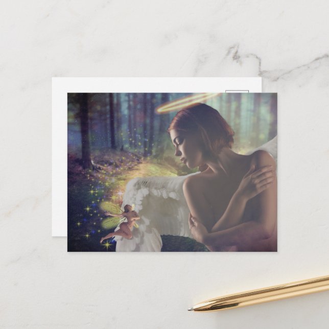 Fairy Fantasy Art Vykort (Fram/Back In Situ)