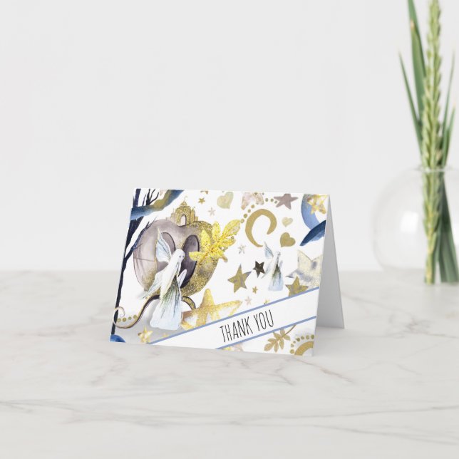 *~* Fairy Fantasy Coach Baby Shower Tack Kort (Framsida)