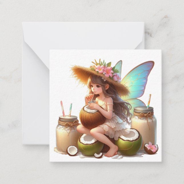 Fairy Fantasy Note Card Anteckningskort (Framsida)