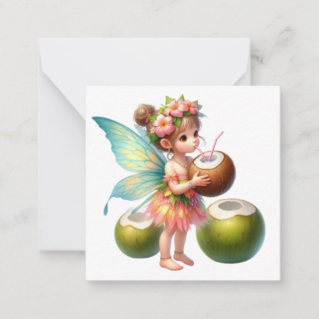 Fairy Fantasy Note Card Anteckningskort (Framsida)