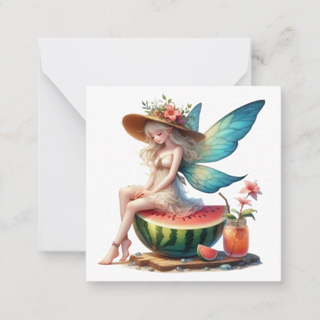Fairy Fantasy Note Card Anteckningskort (Framsida)