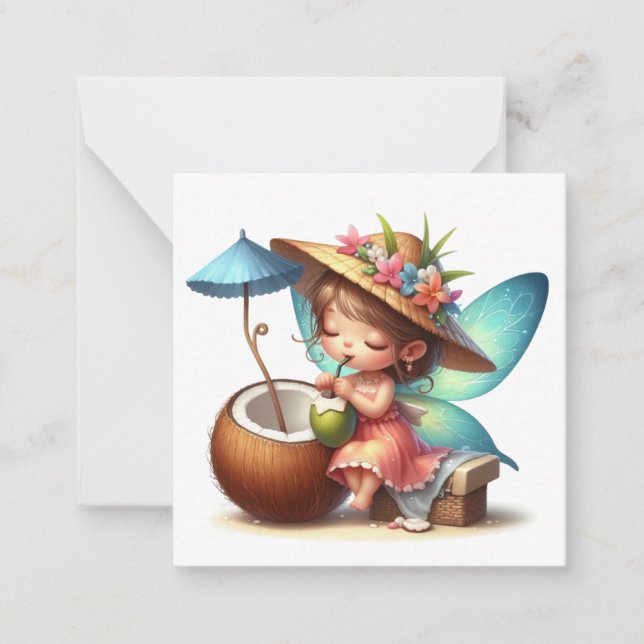 Fairy Fantasy Note Card Anteckningskort (Framsida)