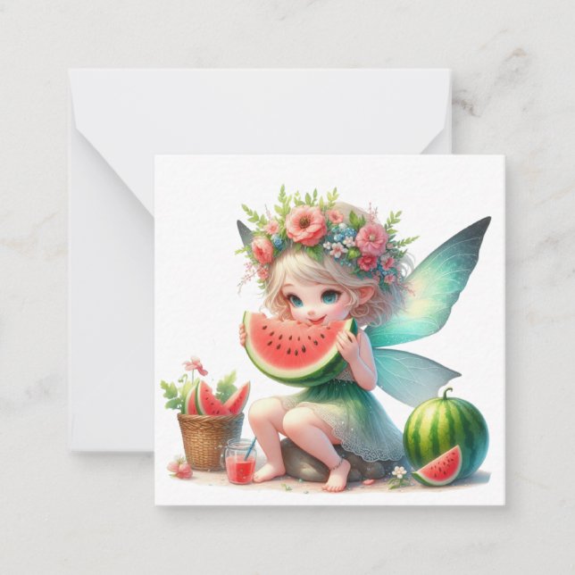 Fairy Fantasy Note Card Anteckningskort (Framsida)