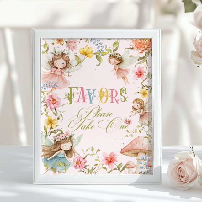 Fairy Favors Enchanted Garden Bright Brithday Poster (Skapare uppladdad)