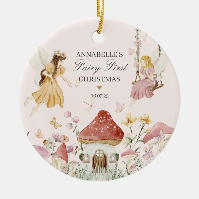 Fairy First Birthday Enchanted Keepsak Ornament (Framsidan)