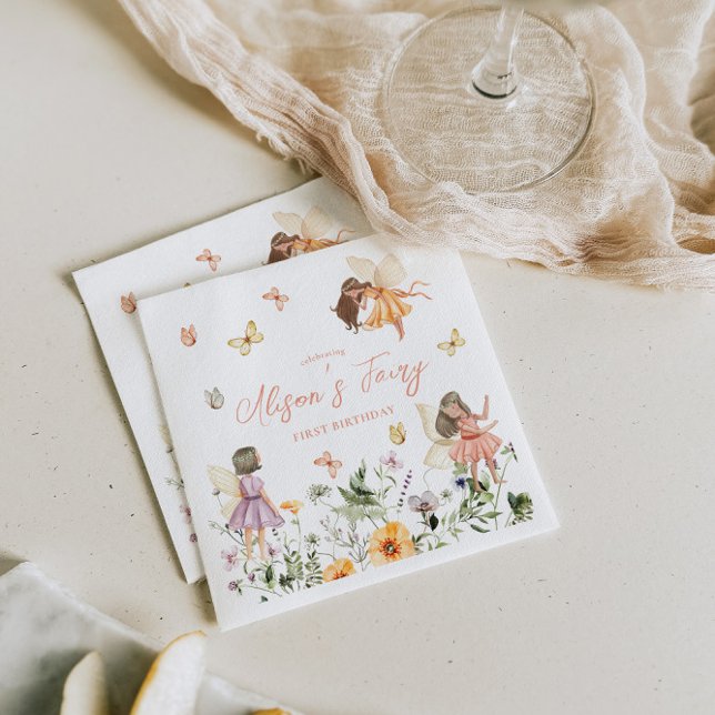 Fairy First Birthday Pappersservett (Skapare uppladdad)