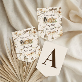 Fairy First Birthday Woodland Floral Vimplar