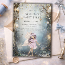 Fairy First Enchanted Forest Girl 1st Birthday