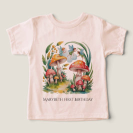 Fairy First Girl Födelsedagsfest T Shirt