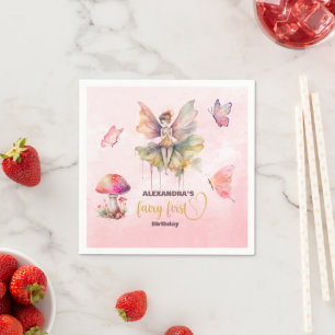 Fairy First Girl's 1st Birthday Pappersservett