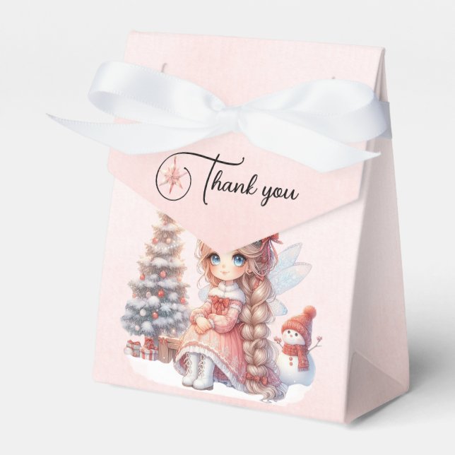 Fairy First Girl's 1st Birthday Presentaskar (Framsidan Sidan)