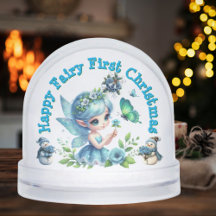 Fairy First jul Photo Snö Globe