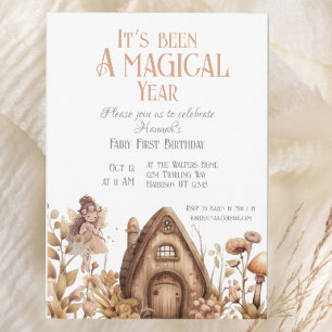 Fairy First Magic Boho Birthday Inbjudningar