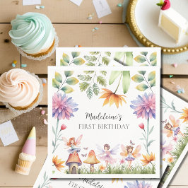 Fairy First Magic Garden 1:a födelsedagen Pappersservett